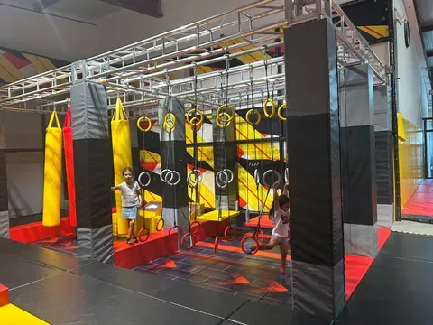 Parcours ninja avec anneaux